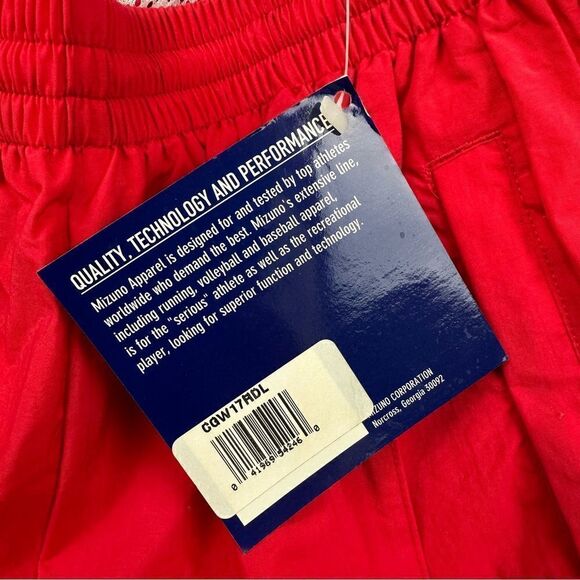 Mizuno Windbreaker Pants Adult Large Pink Swishy Drawstring Mesh Lined Nylon NEW - Picture 16 of 16